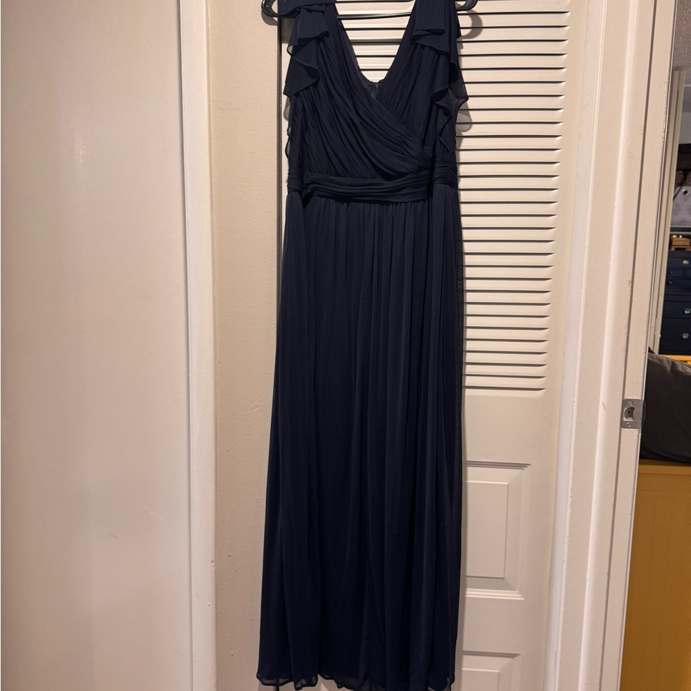 Adrianna Papell Deep Blue Maxi Dress